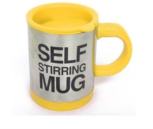 Self Stirring Mug Yellow